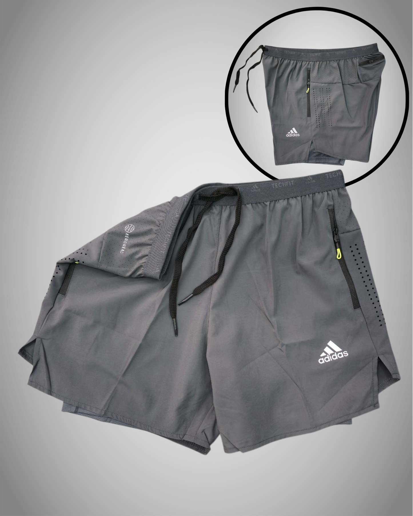 ADIDAS 2-IN-1 DRI-FIT SHORTS