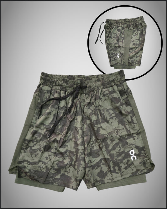 ON CLOUD CAMOUFLAGE 2IN1 SHORTS